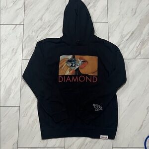 Diamond Supply Co. Black Hoodie with Graphic Design